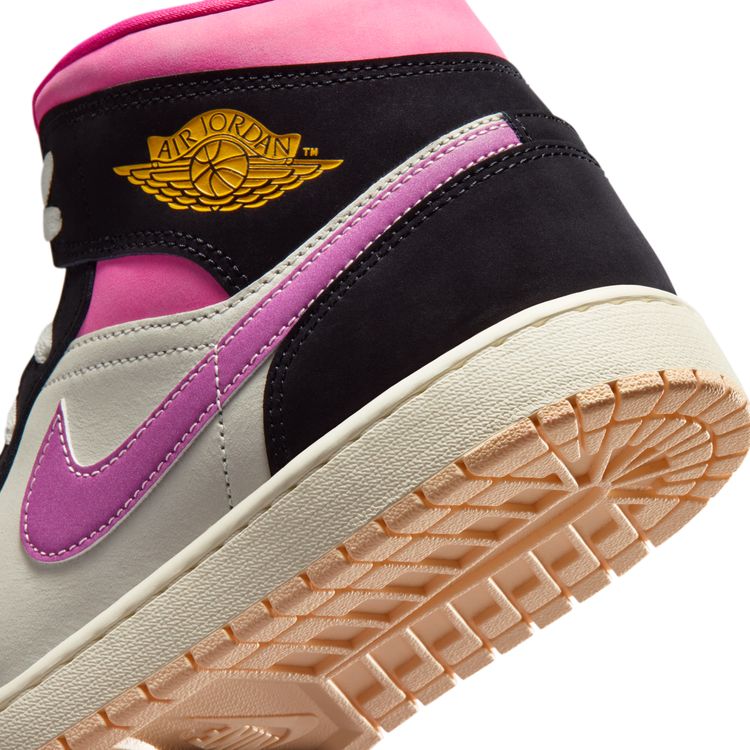 JORDAN BRAND SU26 AIR JORDAN 1 MID SE ブラック/ユニバーシティゴールド-セイル-ピンクシクル II3789-001