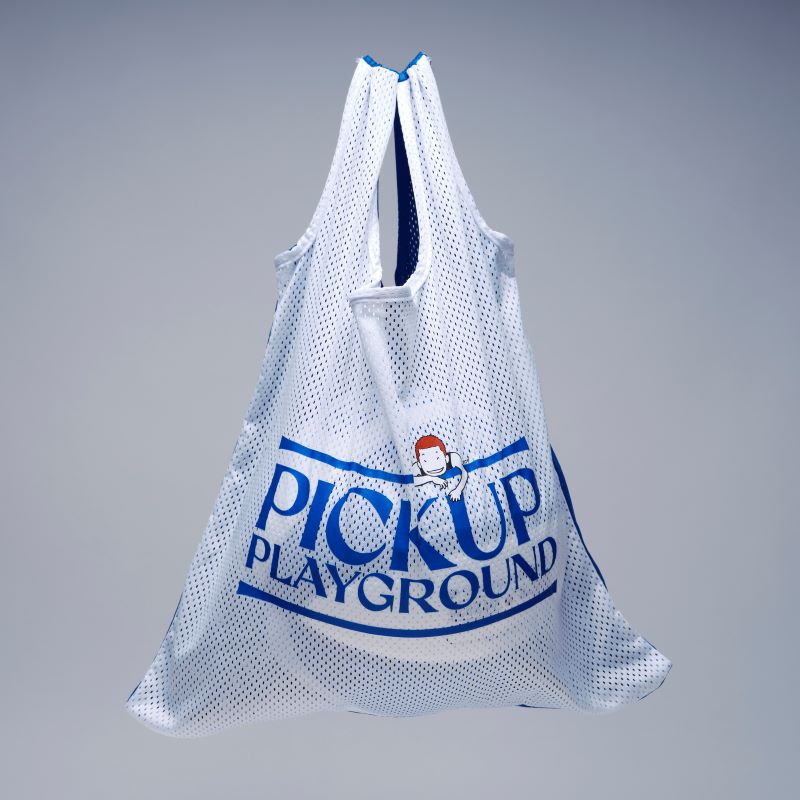 PICK UP PLAYGROUND × TACHIKARA BALL SAC BS-040 ブルー/ホワイト