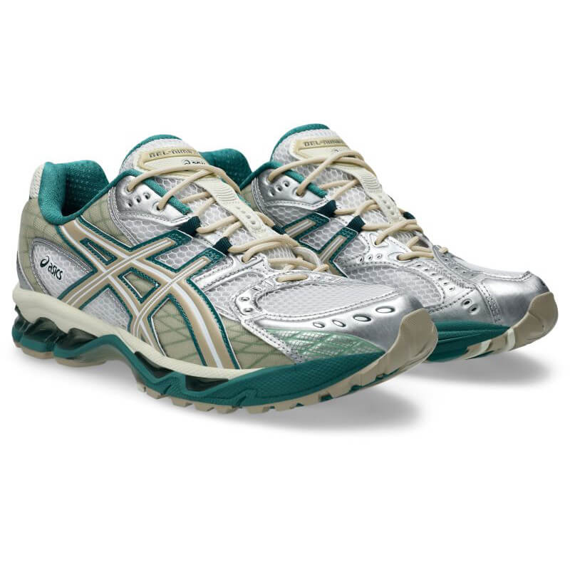 asics 25SS 5/1 GEL-NIMBUS 10.1 WHITE/RAINY LAKE 1203A543-102