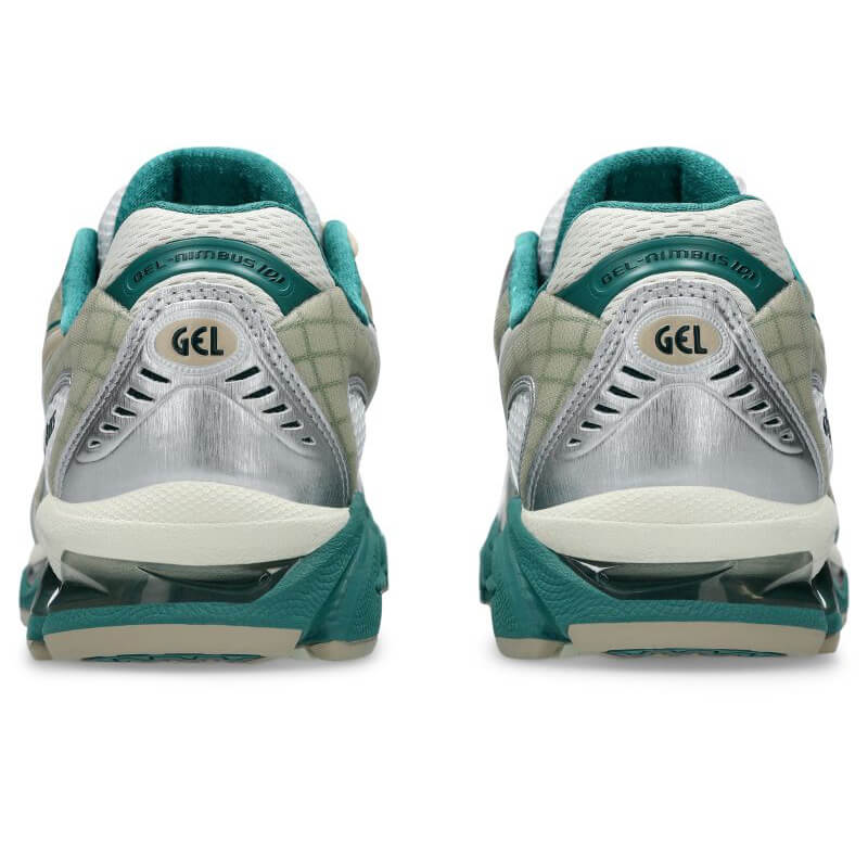 にんばす asics 25SS 5/1 GEL-NIMBUS 10.1 WHITE/RAINY LAKE 1203A543-102