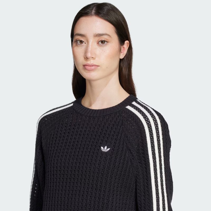 adidas 25Q4 KNITTED CREW ブラック JD0905