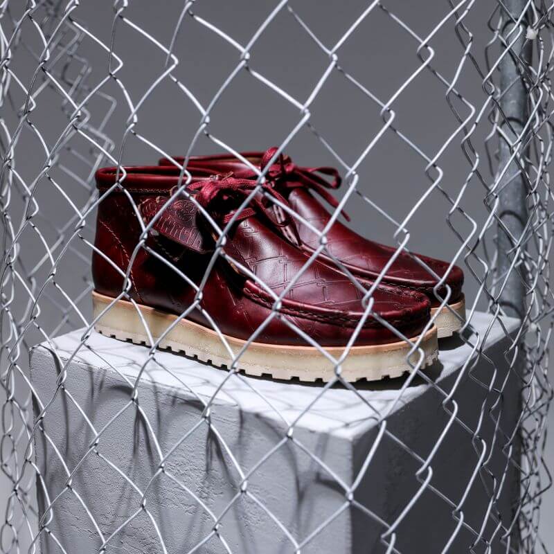 Clarks AW25 1/24 M Wallabee Scout Burgundy -Starcow- 26186060