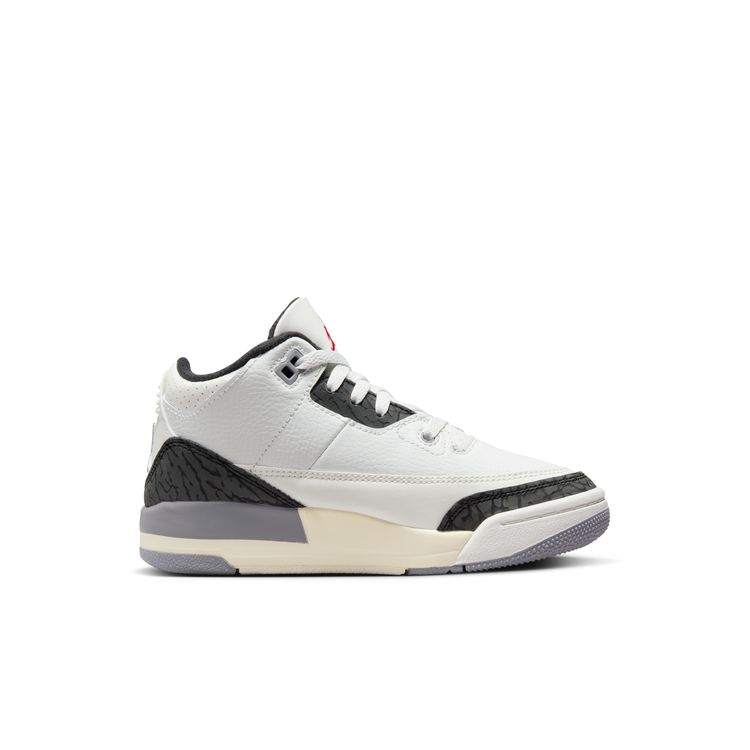 JORDAN BRAND FA24 8/31 JORDAN 3 RETRO PS サミットホワイト/ファイアレッド-セメントグレー-ブラック DM0966-106