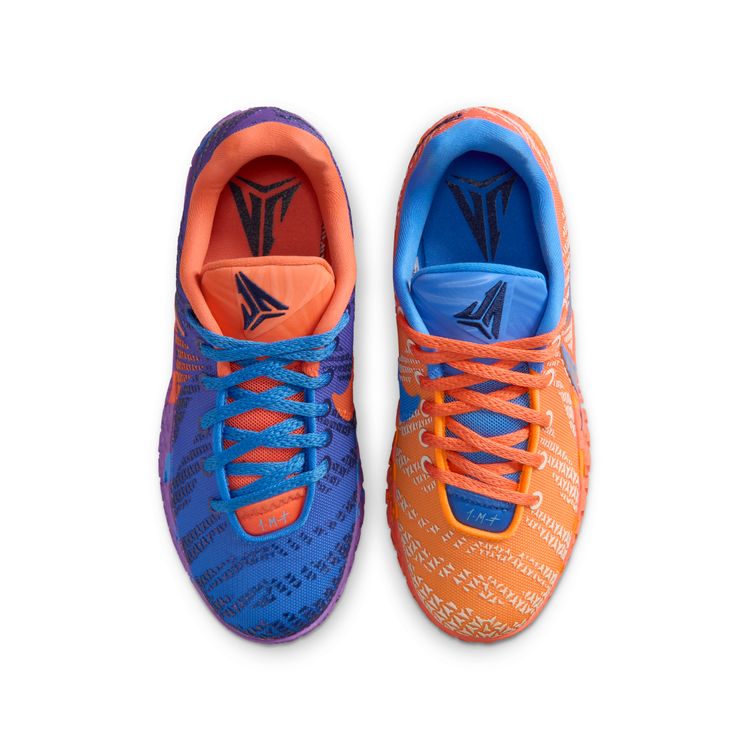 NIKE SU26 NIKE JA 3 GS ブルークリスタル/メタリックシルバー-ターフオレンジ IO9418-400