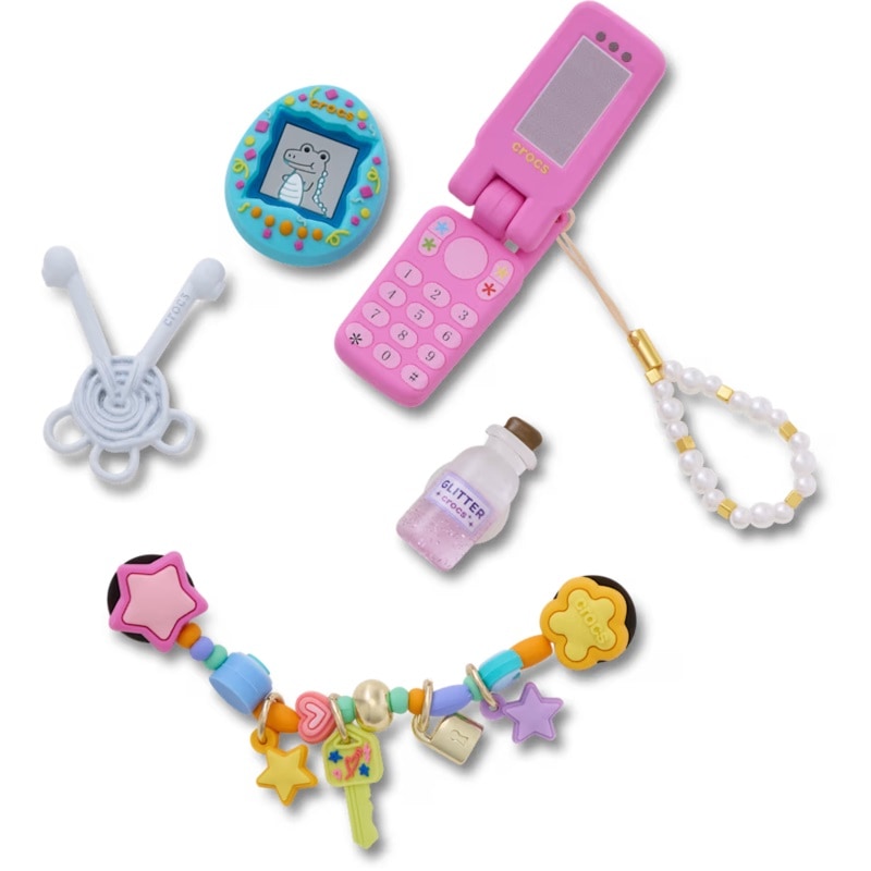 crocs 26Q3 Jibbitz charms Girly Junk Drawer 5 Pack Multi 10019342