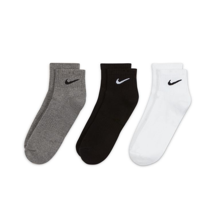 【ソックス/3足セット】NIKE Nike 3P Everyday Cushion Quarter Socks SX7667-964 メンズ レディースソックス マルチカラー