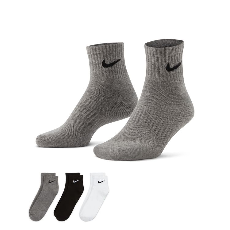 【ソックス/3足セット】NIKE Nike 3P Everyday Cushion Quarter Socks SX7667-964 メンズ レディースソックス マルチカラー
