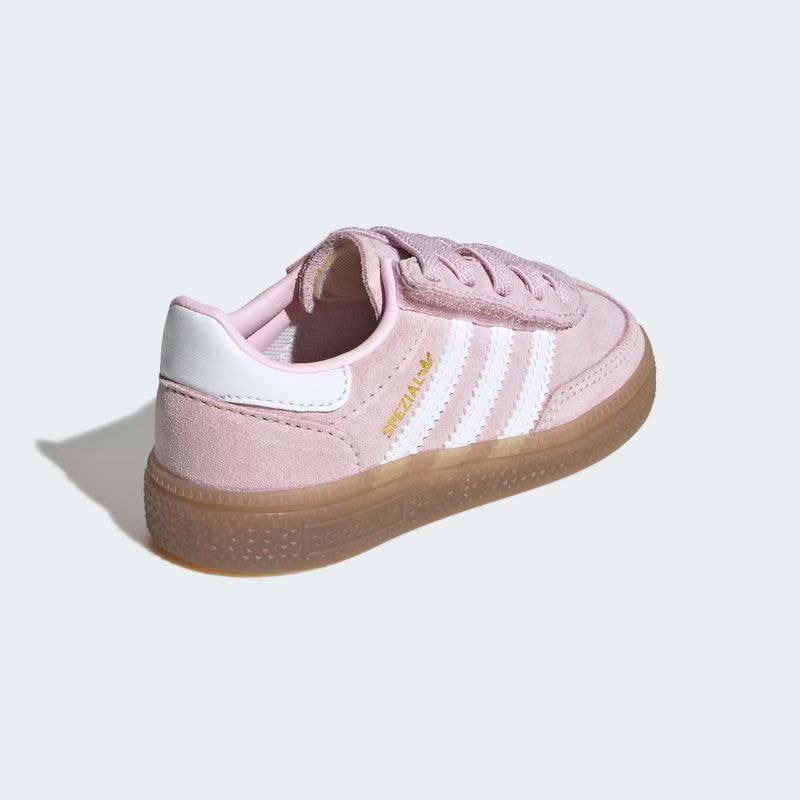 adidas 25Q3 HANDBALL SPEZIAL CF EL I クリアピンク/フットウェアホワイト/ガム JR2106