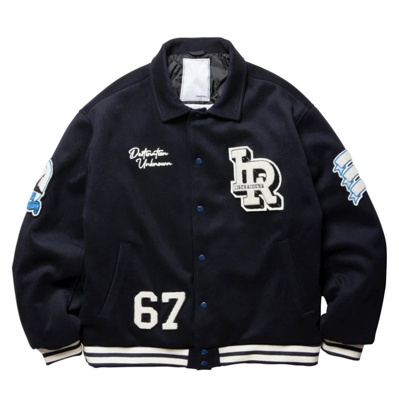 Liberaiders 25FW 11/21 LR VARSITY JACKET 770142503 770142503-BLK ブラック 770142503-NVY ネイビー