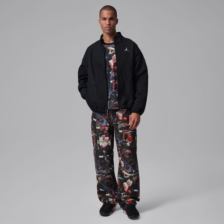 JORDAN BRAND SP26 M J FLT AOP LS JRSY ブラック/ホワイト IF1831-010