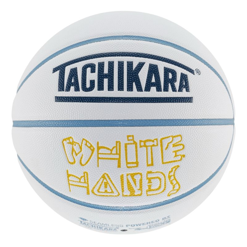 【タチカラ/7号球/ホワイトハンズ/バスケットボール/アウトドア用】TACHIKARA BASKETBALL WHITE HANDS SB7-2037 ホワイト/ネイビー/スカイブルー/イエロー