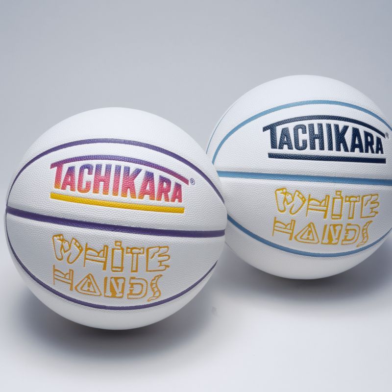 【タチカラ/7号球/ホワイトハンズ/バスケットボール/アウトドア用】TACHIKARA BASKETBALL WHITE HANDS SB7-2037 ホワイト/ネイビー/スカイブルー/イエロー