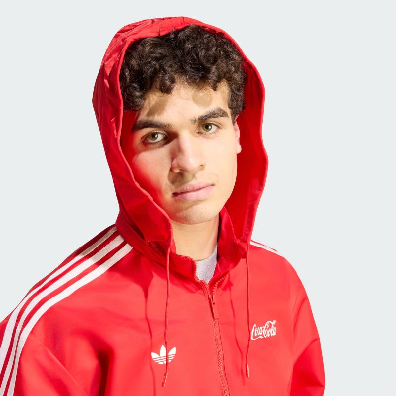 adidas 26Q3 6/6 NYLON PARKA COCA COLA ビビッドレッド KY2105