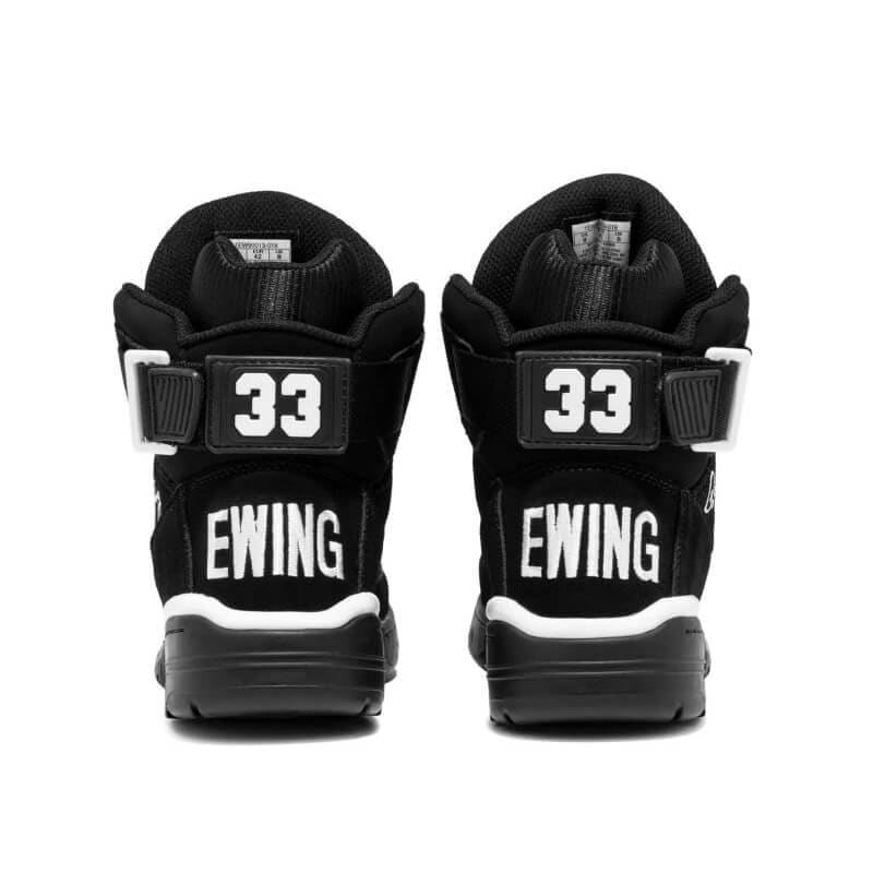 EWING ATHLETICS 26SS EWING 33 HI OG BLACK SUEDE/WHITE PEWF-001-BSW
