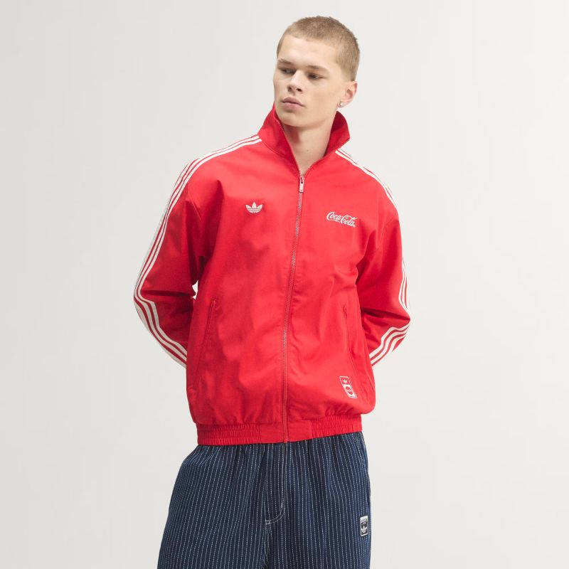 adidas 26Q3 6/6 Coca-Cola CLASSIC SPORT FIREBIRD TRACK JACKET ビビッドレッド KY2111