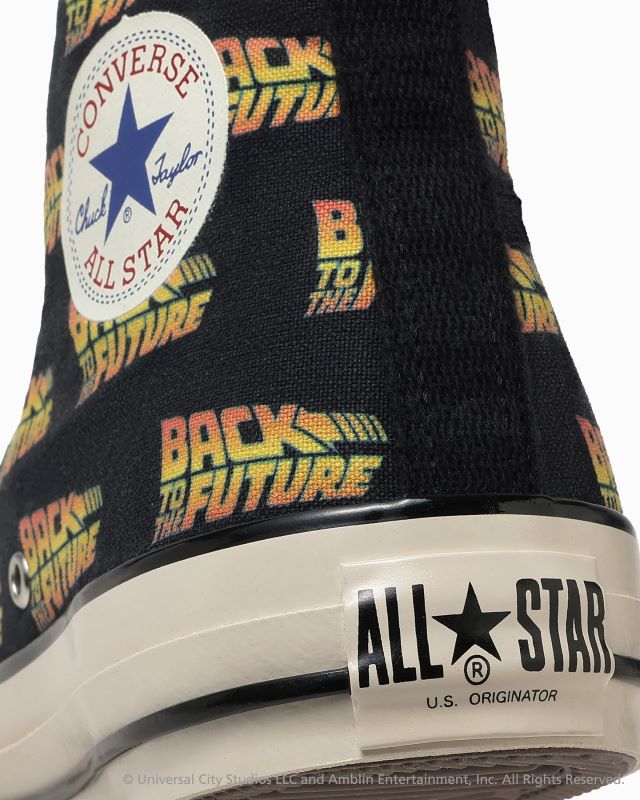【セール30%OFF】converse 24FA 8/30 ALL STAR US LG HI / BACK TO THE FUTURE ブラック 31312620