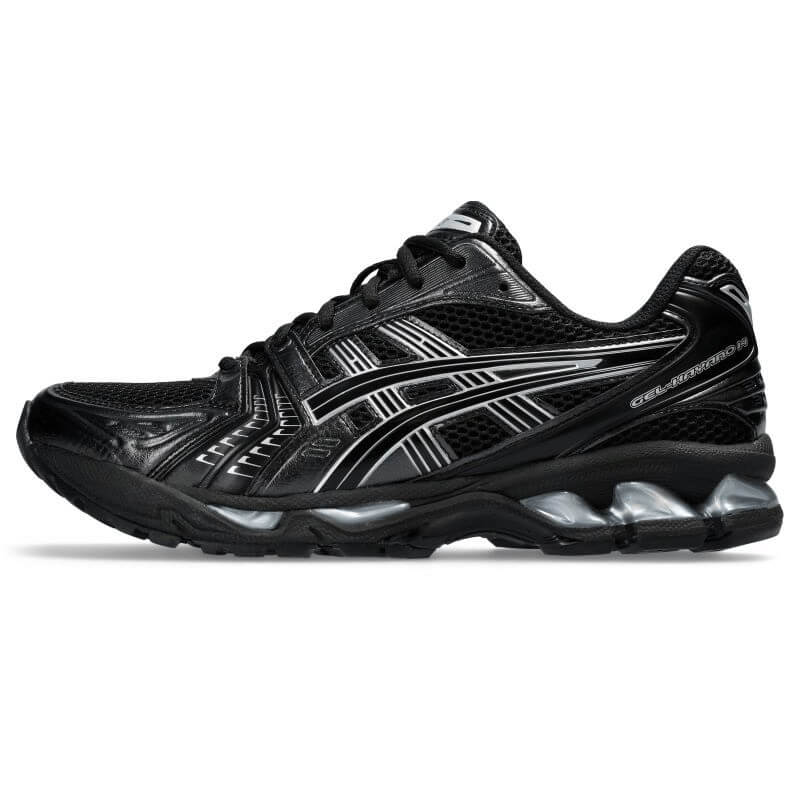 【お値下中】【新品】asics gel-kayano14 ゲルカヤノ 25cm asics 25SS 2/27 GEL-KAYANO 14 1201A019-006 BLACK/PURE SILVER