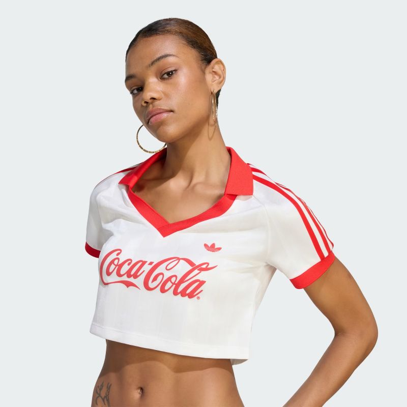 adidas 26Q3 6/6 CROPPED JERSEY COCA COLA コアホワイト KY7571