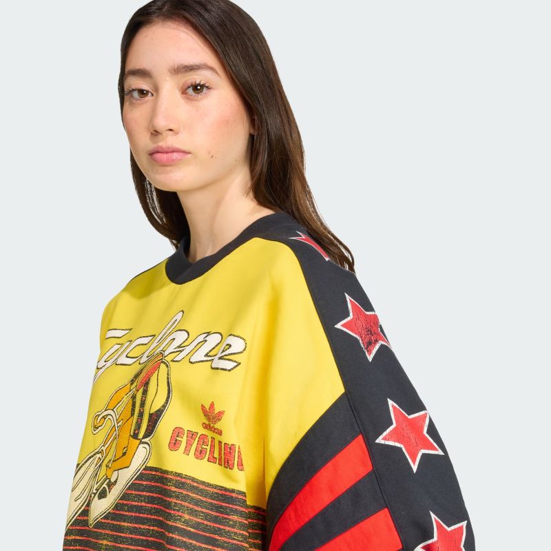 adidas 25Q4 CYCLING CREW EQT イエロー/クラウドホワイト/ブラック JW0147