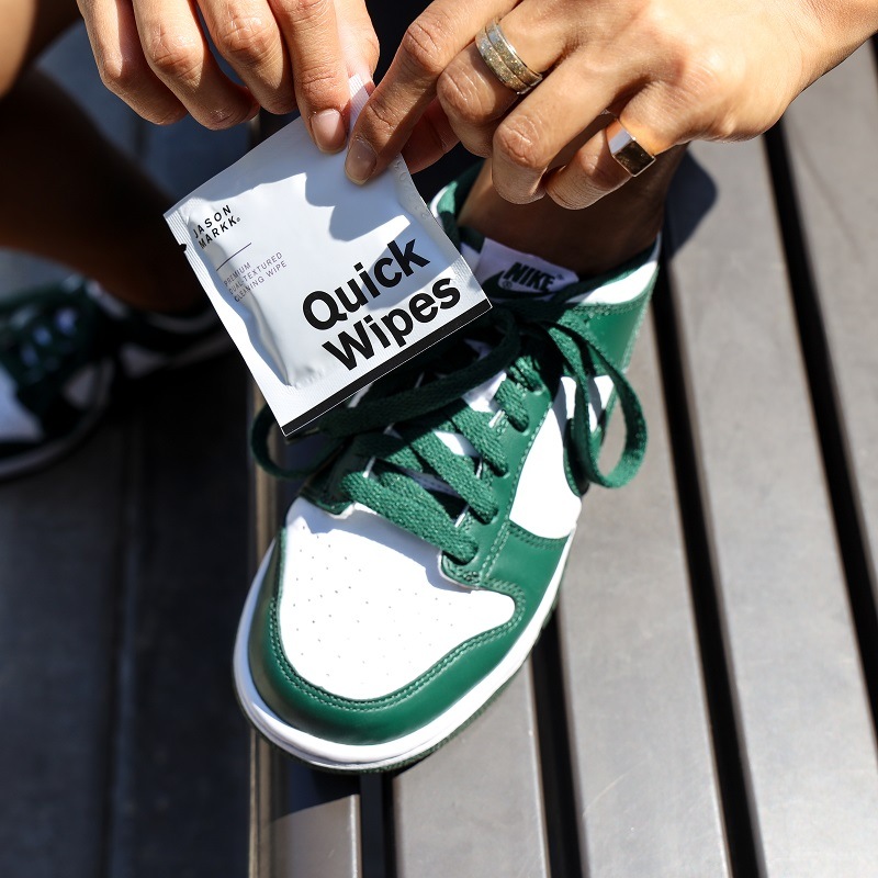 【リニューアルモデル】【靴磨き/汚れ落とし】【スニーカーケア】JASON MARKK ジェイソンマーク スニーカー シューズ用 クイック ワイプス 3パック QUICK WIPES 3 PACK -130210- JM-130210  ペーパータイプシュークリーナー 水不要 3枚パック