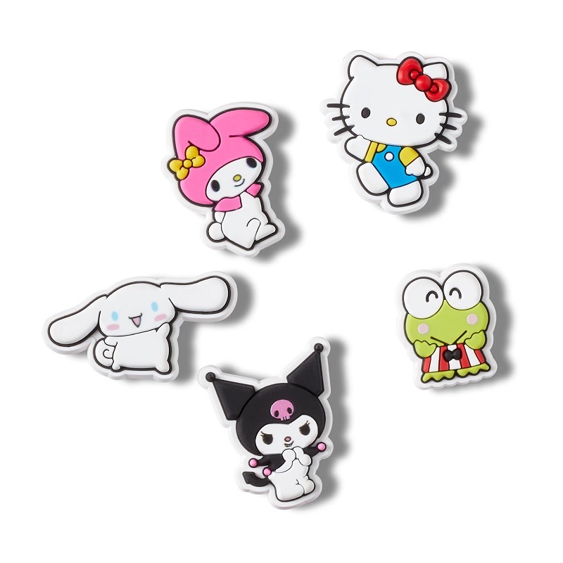 【ジビッツチャーム】【クロックス用アクセサリー】crocs 24HO クロックス ジビッツチャーム ハローキティ アンド フレンズ 5 パック Jibbitz charms Hello Kitty and Friends 5 Pack 10013597 アクセサリー