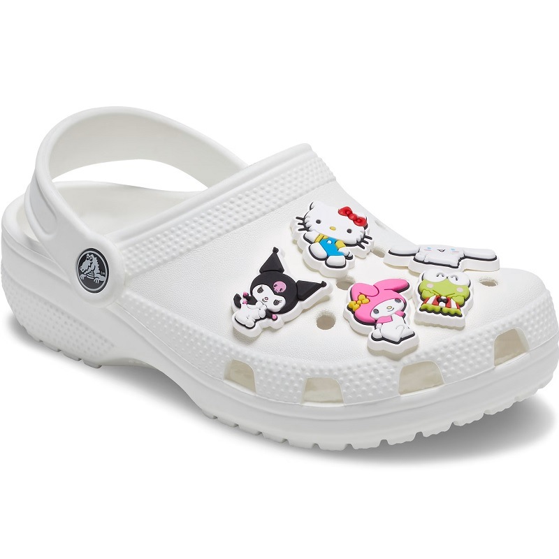 【ジビッツチャーム】【クロックス用アクセサリー】crocs 24HO クロックス ジビッツチャーム ハローキティ アンド フレンズ 5 パック Jibbitz charms Hello Kitty and Friends 5 Pack 10013597 アクセサリー