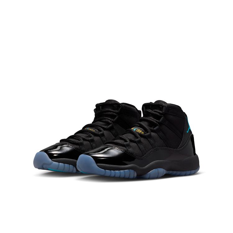 JORDAN BRAND HO25 12/13 AIR JORDAN 11 RETRO GS ブラック/ガンマブルー-ブラック-バーシティメイズ 378038-047