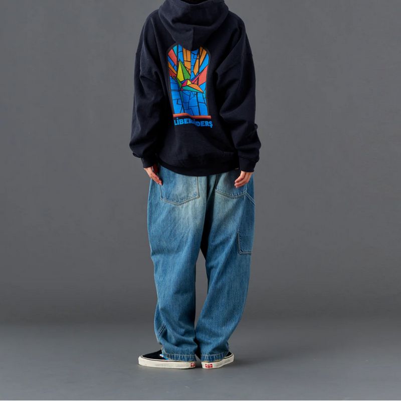 Liberaiders 26SS 2/6 STAINED GLASS HOODIE 733012601 ブラック イエロー 733012601-BLK 733012601-YEL
