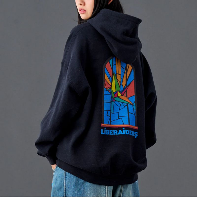 Liberaiders 26SS 2/6 STAINED GLASS HOODIE 733012601 ブラック イエロー 733012601-BLK 733012601-YEL