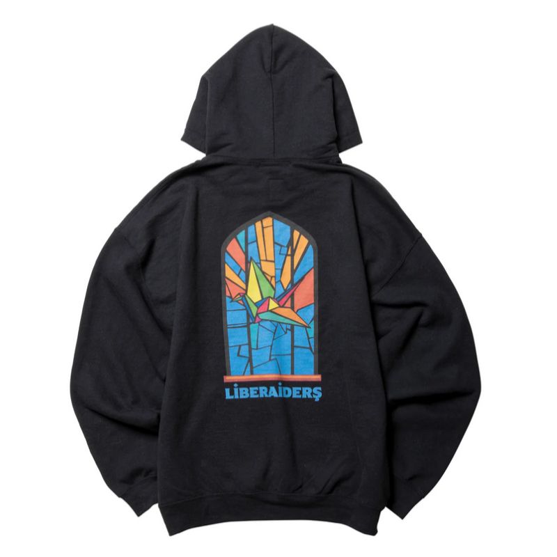 Liberaiders 26SS 2/6 STAINED GLASS HOODIE 733012601 ブラック イエロー 733012601-BLK 733012601-YEL