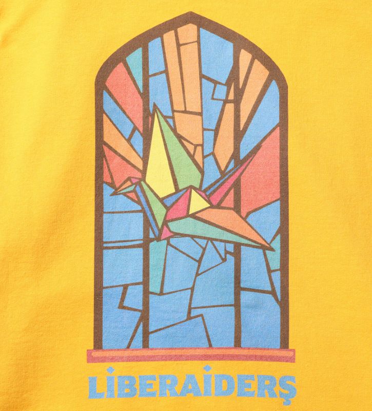 Liberaiders 26SS 2/6 STAINED GLASS HOODIE 733012601 ブラック イエロー 733012601-BLK 733012601-YEL