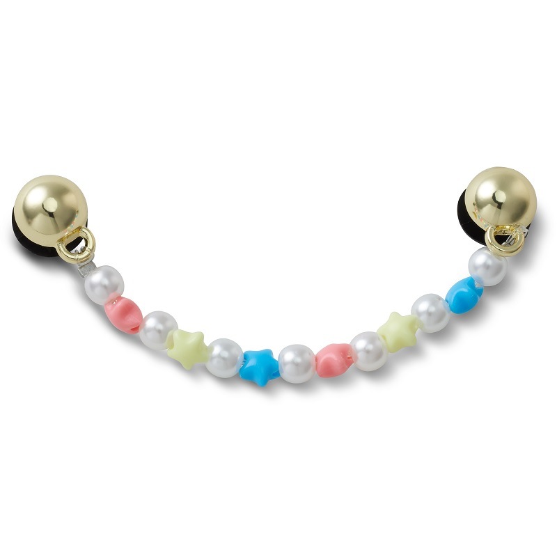 【ジビッツチャーム】【クロックス用アクセサリー】crocs 24HO クロックス ジビッツチャーム パール アンド スター チェーン Jibbitz charms Pearl and Star Chain 10014182 アクセサリー