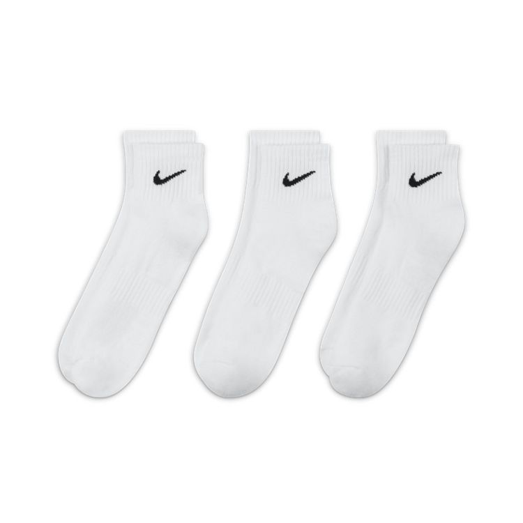 【22年ニューカラー】【ナイキ/アクセサリー】【ソックス/3足セット】NIKE HO22 ナイキ アクセサリー ナイキ 3P エブリデイ クッション クウォーター ソックス Nike 3P Everyday Cushion Quarter Socks SX7667-100 メンズ レディースソックス  ホワイト/ブラック