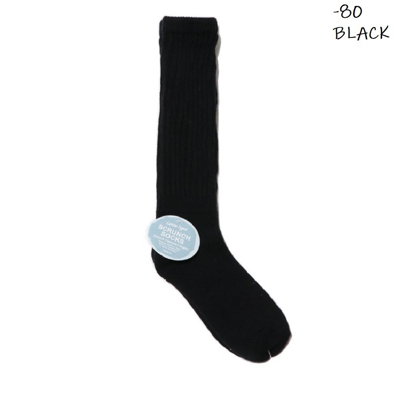 【人気モデル/定番モデル】【トレンド靴下/リブソックス/ルーズソックス36cm】THESOX Luxury C/O ザソックス ルーズタイプ Loose Type SCRUNCH SOCKS 36cm 全4色 162-1023 ブラック ホワイト グレー アイボリー
