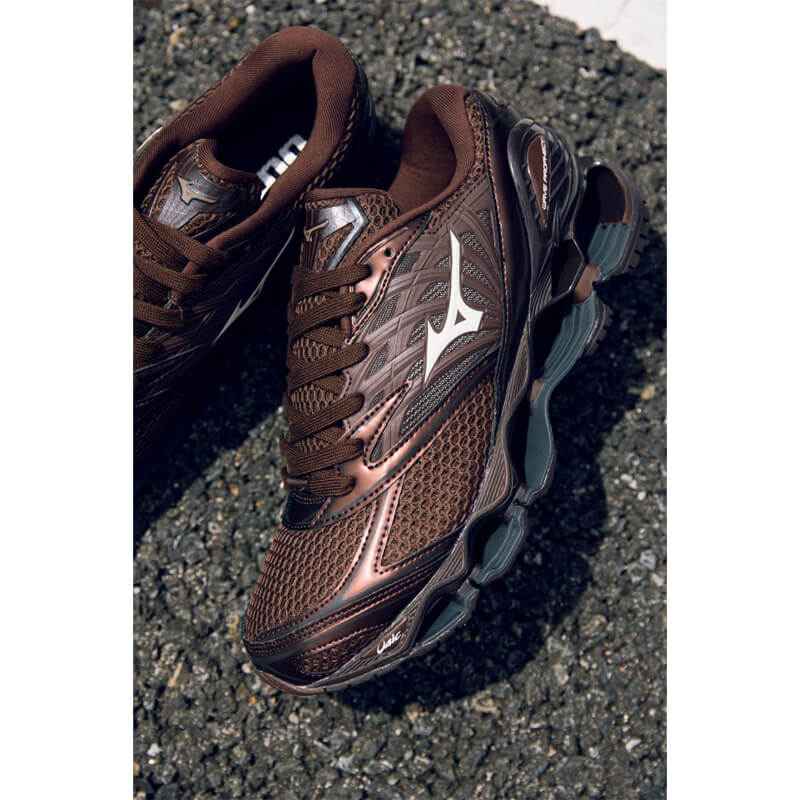 MIZUNO 25AW 9/26 WAVE PROPHECY LS 05:ブラウン×オフホワイト D1GA251105
