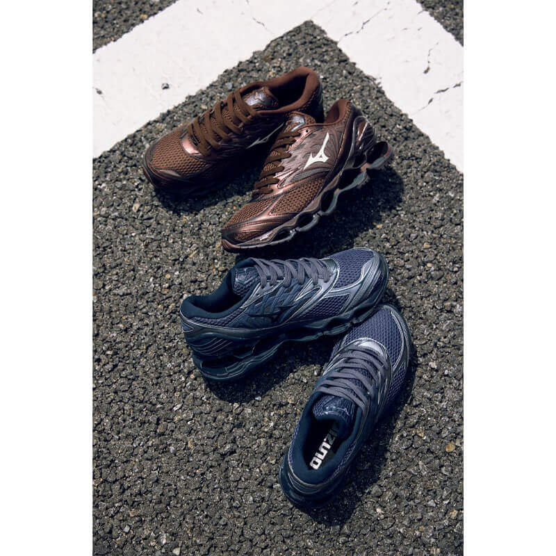 MIZUNO 25AW 9/26 WAVE PROPHECY LS 05:ブラウン×オフホワイト D1GA251105