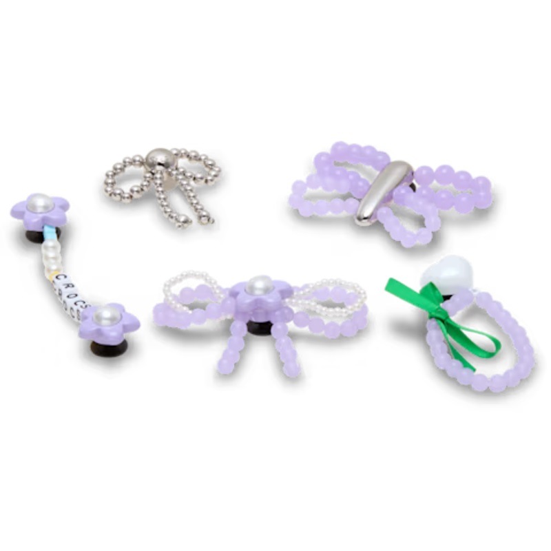 crocs 25Q4 Jibbitz charms Purple Meta 5 Pack 10016452