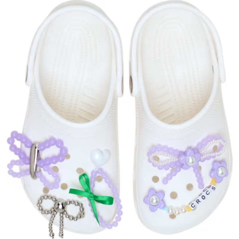 crocs 25Q4 Jibbitz charms Purple Meta 5 Pack 10016452