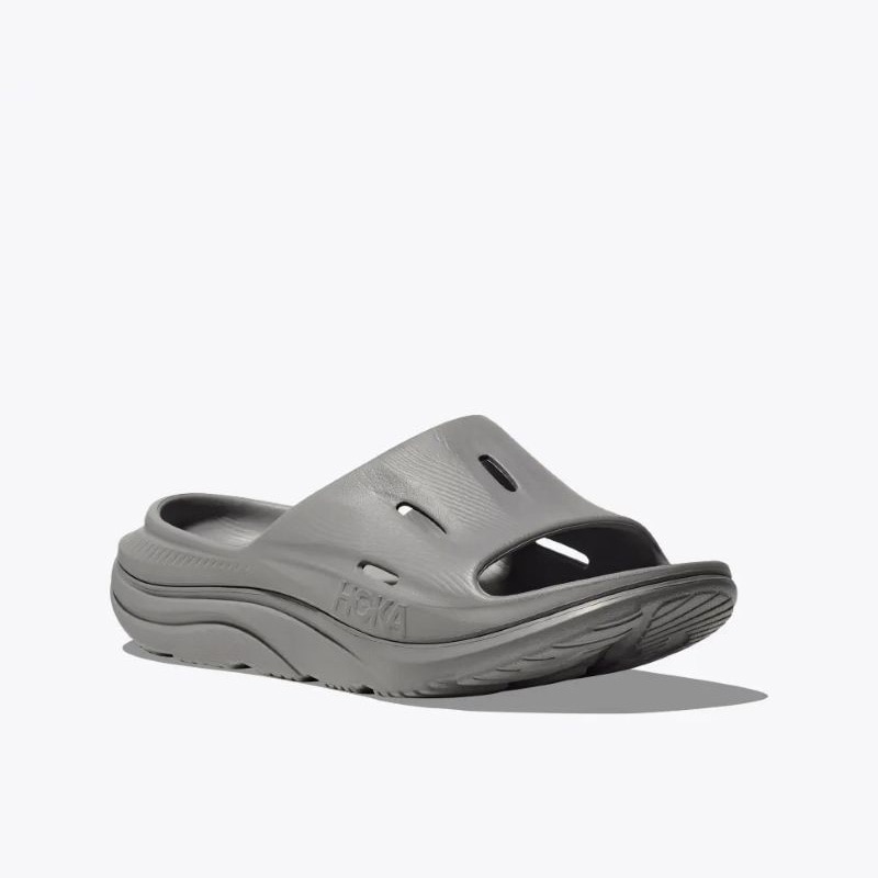 HOKA ONE ONE C/O U ORA RECOVERY SLIDE 3 Grey/Grey 1135061-GYGY