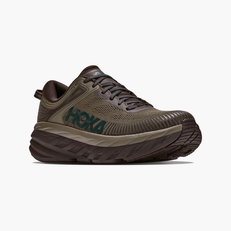 HOKA F26 10/1 M BONDI 7 ANTIQUE OLIVE /CAST IRON 1110518-ALVC