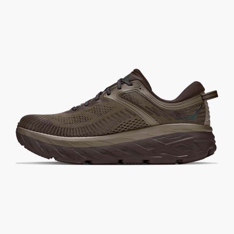 HOKA F26 10/1 M BONDI 7 ANTIQUE OLIVE /CAST IRON 1110518-ALVC
