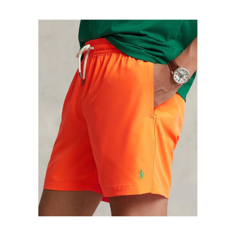 【セール40%OFF】POLO RALPH LAUREN 23SS TRAVELER-SWIM SHORTS 710829851037 710829851-037 BLAZE RACING ORANGE