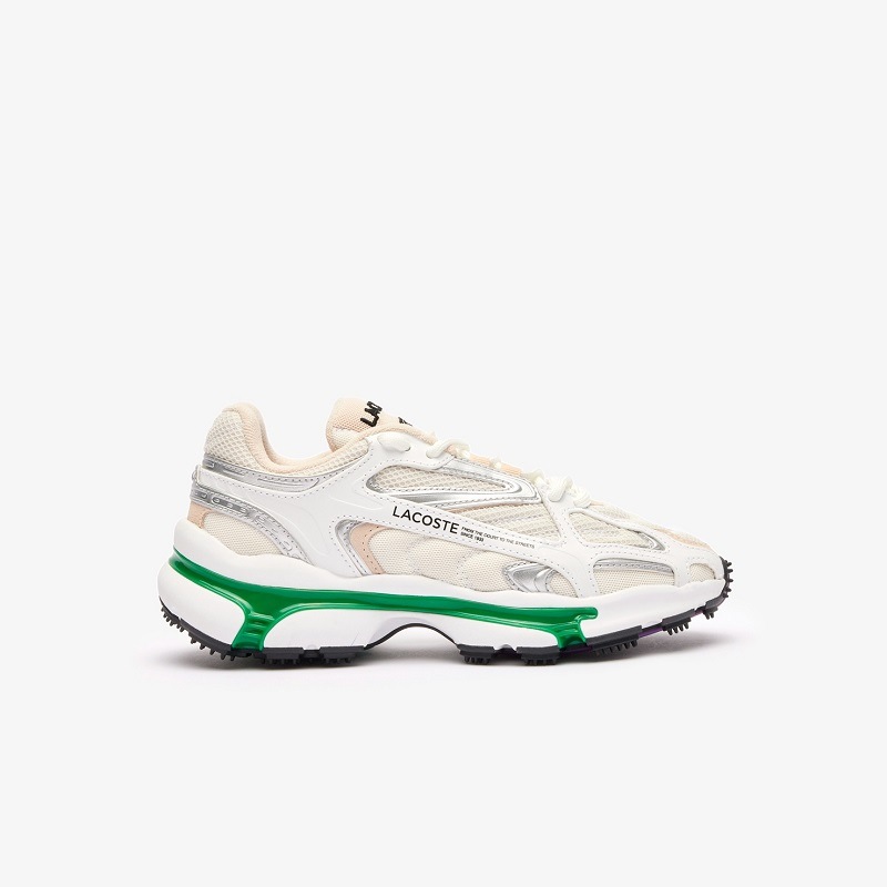 LACOSTE 25SS ラコステ スニーカー W L003 2K24 124 1 SFA WHT/GRN 47SFA0012-082 ホワイト/グリーン