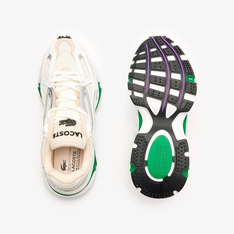 LACOSTE 25SS ラコステ スニーカー W L003 2K24 124 1 SFA WHT/GRN 47SFA0012-082 ホワイト/グリーン