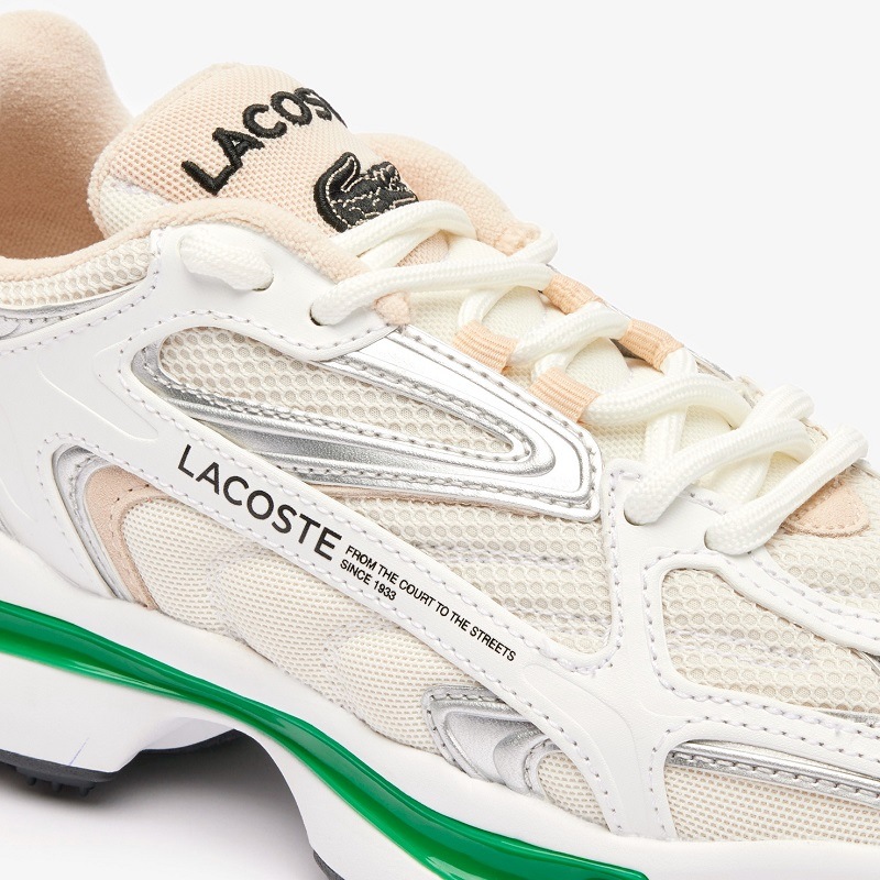 LACOSTE 25SS ラコステ スニーカー W L003 2K24 124 1 SFA WHT/GRN 47SFA0012-082 ホワイト/グリーン