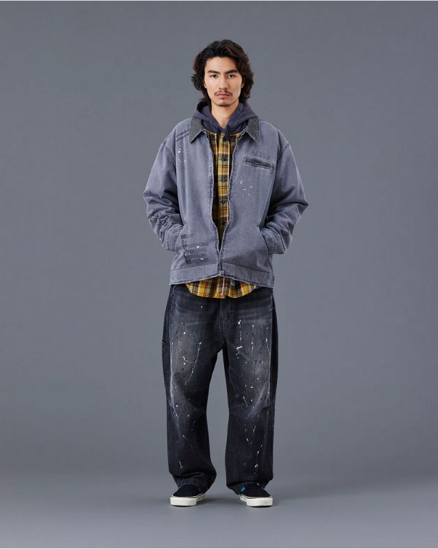 Liberaiders 25AW 9/19 DENIM SARROUEL PANTS 777012503 BLACK BLUE