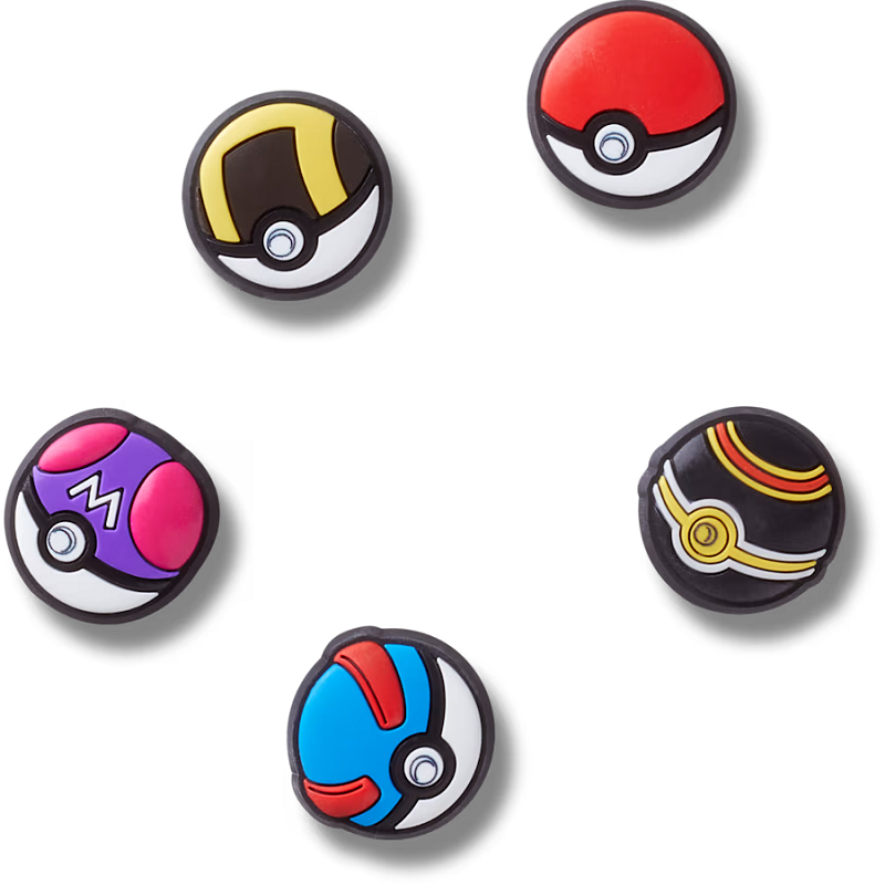 crocs 25Q2 6/11 Jibbitz charms Poke Ball 5 Pack 10015745