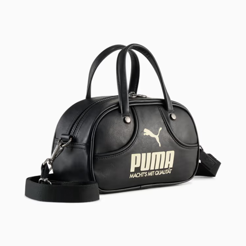 【プーマ/1976 アーカイブ ミニ グリップバッグ 2.5L】PUMA AW26 PUMA 1976 ARCHIVE MINI GRIP BAG PUMA BLACK-ALPINE SNOW 092319-01
