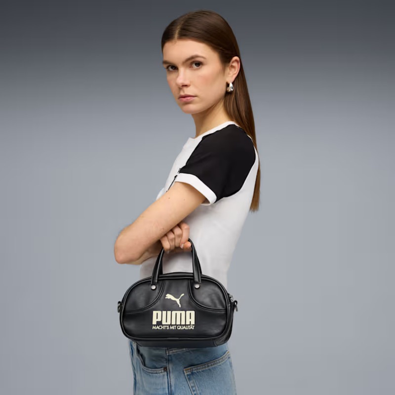 【プーマ/1976 アーカイブ ミニ グリップバッグ 2.5L】PUMA AW26 PUMA 1976 ARCHIVE MINI GRIP BAG PUMA BLACK-ALPINE SNOW 092319-01