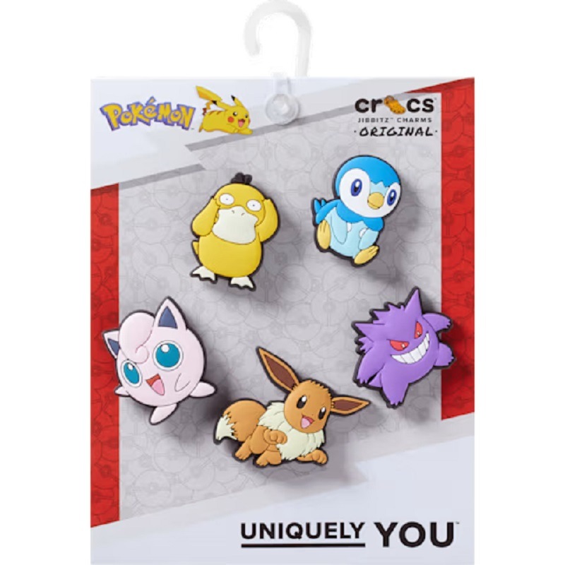 crocs 25Q2 6/11 Jibbitz charms Pokemon Assrtd 5 Pack 10015746